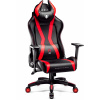Diablo X-Horn Herné kreslo Kancelárske kreslo 3D podrúčky Ergonomický dizajn Krčný/bederný vankúš Imitácia kože Hojdacia funkcia King Size Čierno-červené