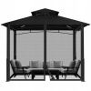Záhradný stan, pavilon - Pavilón xiexianfeng) 4 steny 3 x 3 x 2,2 m (pavilón xiexianfeng) 4 steny 3 x 3 x 2,2 m)