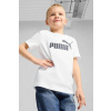 Detské bavlnené tričko Puma ESS No. 1 Logo Tee 684930 biela 110