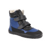 Detské zimné topánky Barefoot Beda - Playful Dark sky tmavo modrá
