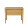 Drewmax Noční stolek SN130 Bezbarvý přírodní lak