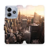 Flipové pouzdro Mobiwear - Xiaomi Redmi Note 14 5G - M138P New York (Knížkové flip pouzdro, obal, kryt na mobil Xiaomi Redmi Note 14 5G - M138P New York, materiál Umělá kůže + TPU - ochrana 360°, stoj