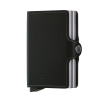 Kožená peňaženka SECRID Twinwallet Original Black čierna