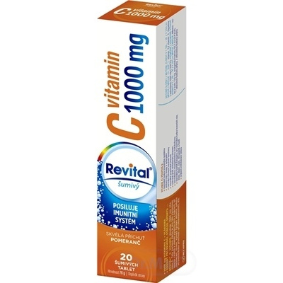 Revital Vitamín C 1000 mg s príchuťou pomaranč 20 šumivých tabliet