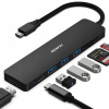 BENFEI USB-C HUB 7v1: HDMI, USB 3.0, čítačka kariet a Power Delivery (čierny)