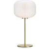 Markslöjd Sober stolová lampa 1x60 W biela-mosadzná 107819