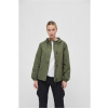 Women's summer windbreaker with front zipper olive kaki L Brandit 4051773160107