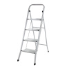 DEMA Skladacie schodíky 4-stupňové, biele