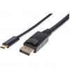 Manhattan 152464 adaptér na video kábel 2 m USB Typ-C DisplayPort Čierna (152464)