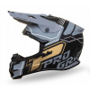 PROGRIP PRILBA CROSS PG3080 ADVENTURE FARBA ČIERNA ŠEDÁ ZLATÁ MATNÁ (3080-402)