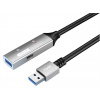 PremiumCord USB 3.2 repeater a predlžovací kábel Male-Female, 5Gbps Aluminium 15m