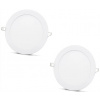 NOAS SLIM LED panel studená biela /6500K 15W /1350Lm kruhový vstavaný guľatý