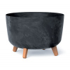 Prosperplast Květináč GRACIA BETON EFFECT 39 cm - barva: antracit