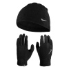 Dámska Čiapka a rukavice NIKE ACCESSORIES W FLEECE HAT AND GLOVE SET N.100.2579.082 – Čierna