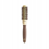 Olivia Garden Expert Blowout Shine Gold a Brown Okrúhla fúkacia kefa na vlasy 25 mm