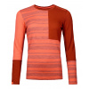 Ortovox tričko 185 Rock'N'Wool Long Sleeve W | farba: coral, veľkosť: M