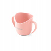 BabyOno hrnček ergonomický s uškami 120 ml broskyňová