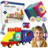 Magnetické kocky MalPlay MAGNETICKÉ KOCKY 72 VZDELÁVACIE PRVKY 3D 72