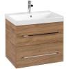 VILLEROY & BOCH Avento závesná skrinka pod umývadlo, 2 zásuvky, 630 x 452 x 514 mm, Oak Kansas, A89000RH