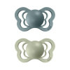 Bibs cumlíky kaučuk ortodonické 2 ks Couture 6-36 mesiacov Island-sea-sage