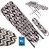 Žehliaca doska 118x36 cm + doska na rukávy farebná vzor cik-cak set