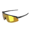 Alpina slnečné okuliare Turbo PRO, black matt, Q zlaté sklo