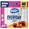 Toaletný papier, 3-vrstvový, malý kotúč, 32+8 kotúčov, OOOPS 
