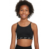Dievčenské podprsenky Nike Dri-Fit One Sports Bra - Čierny (L)