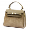 Dámska kožená kabelka Luka 19-17-02 v béžovej farbe 23 x 19 x 13 cm