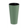 PROSPERPLAST Kvetináč TUBUS SLIM ECO WOOD zelený 30,0 cm