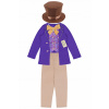 Kostým pre chlapca- Willy Wonka kostýmová čokoládová továreň 116 cm (Policajt outfit 128 Cap + Perster + Lollipop 00016)