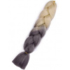 Syntetické Ombré vlasy 60 cm - blond/šedá Kik
