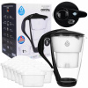 Sklenená filtračná kanvica DAFI CRYSTAL LED čierna + 12x filter DAFI UNIMAX