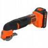 Akumulátorové multifunkčné náradie 18V Li-Ion 1x2,0Ah POWER CONNECT BLACK+DECKER [BDCOS18D1K-QW] + 20 doplnkov,