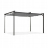 Kovový altánok Grindi 290 x 290 x 230cm (Záhradná terasa pergola - kov - Irda I 3x3m šedá)
