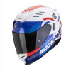 SCORPION prilba na motocykel EXO-520 EVO AIR TITAN, biela/modrá/červená,veľ. L