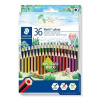 Farebné ceruzky, sada, šesťhranné, STAEDTLER Noris Colour 185, 36 rôznych farieb
