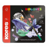 Kores Trojhranné pastelky Kolores Selection - 24 farieb