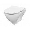Cersanit Mille - závesná wc misa CleanOn so SLIM pomaly padajúcim sedátkom z duroplastu, SET B291, biela, S701-453