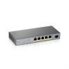 Zyxel GS1350-6HP-EU0101F sieťový prepínač Riadený L2 Gigabit Ethernet (10/100/1000) Podpora napájania cez Ethernet (PoE) Šedá (GS1350-6HP-EU0101F)