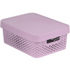 Úložný box Curver INFINITY DOTS box 11L - ružový (04753-X51-00)
