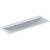 GEBERIT Xeno2 nábytkové umývadlo s dvomi otvormi, bez prepadu, 1400 x 480 mm, matná biela, 500.277.00.1