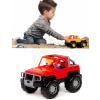 Auto Jeep „Safari” – hračka pre deti s figúrkami (žlté a červené)