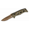 Vega Benchmade 2750SFE-2 Sibert automatický taktický nôž 9,6 cm, hnedá, zelená, G10, nylonov puzdro