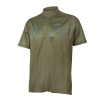 Dres ENDURA Hummvee Ray S/S Jersey II Olive green - XL