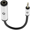 Oehlbach jack audio káblový adaptér [1x jack zásuvka 6,35 mm - 1x jack zástrčka 3,5 mm] 15 cm čierna; D1C60018