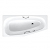 Kaldewei Advantage - Asymetrická vaňa Mini Star pravá 835, 157x70/48 cm, s otvormi na držadlá, celoplošný antislip, Perl-Effekt, biela 224534013001