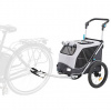 Vozík za bicykel s funkciou rýchleho skladania S 58 x 93 x 74/114 cm, nosnosť max. 15 kg, sivý