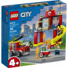 LEGO Stavebnica LEGO City 60375 Hasi?ská stanica a auto hasi?ov (153 dielikov)