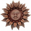 Terakotová dekorácia na stenu kvet slnečnica s tvárou 15 cm 34481